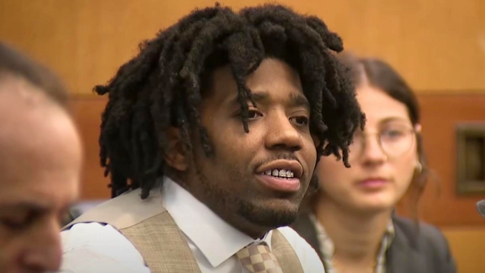YFN Lucci appeared in court during sentencing after pleading guilty to a gang-related charge