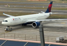 Delta Air Lines plane on runway