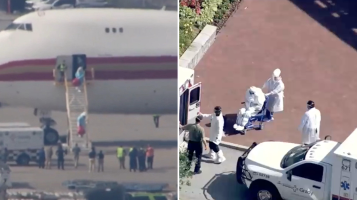 Patients connected to the hantavirus outbreak arrive in Atlanta for treatment at Emory University Hospital