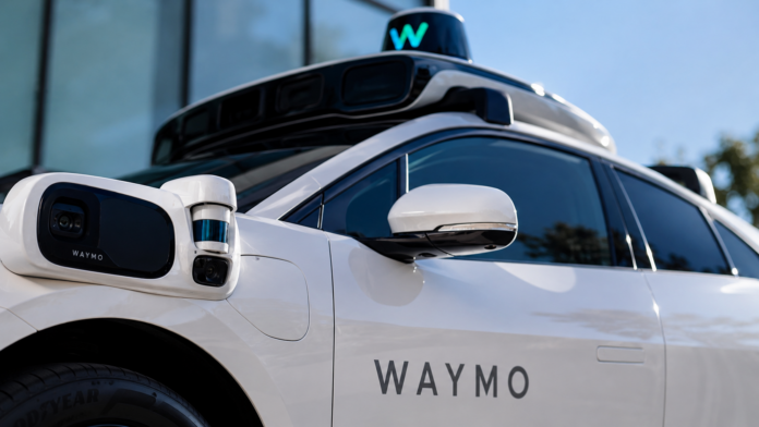 Waymo self driving robotaxi vehicle
